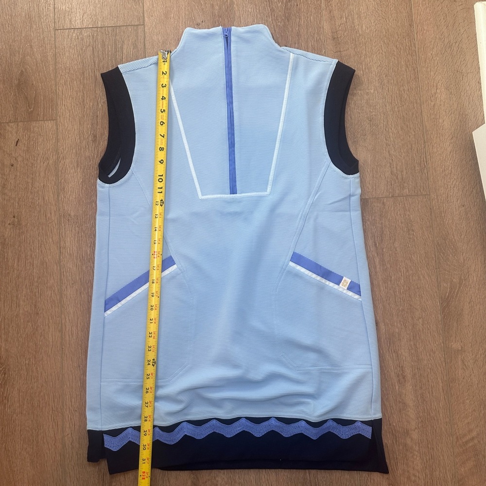 Simply Southern Womens Drew Dress Blue Sleeveless Half Zip Ribbed Sporty M NWT - Picture 14 of 15